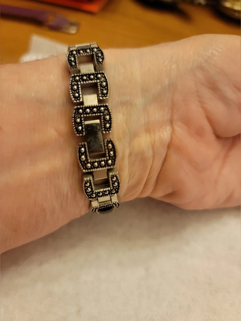 Vivani Marcasite Style Quartz Watch